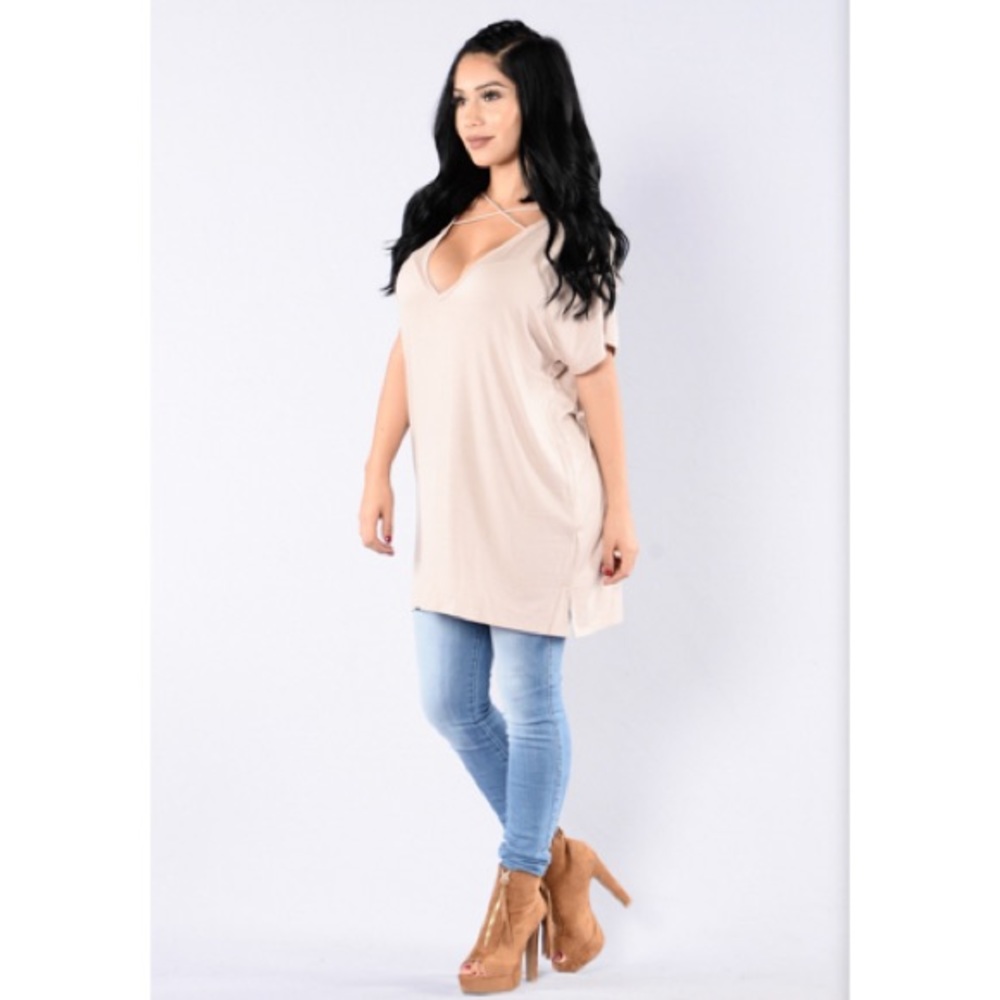 Fashion Nova - Watch Out For This Tee - Mocha